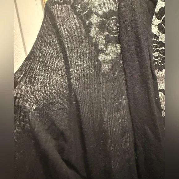 Free People Black Floral Lace Cardigan - Picture 6 of 8